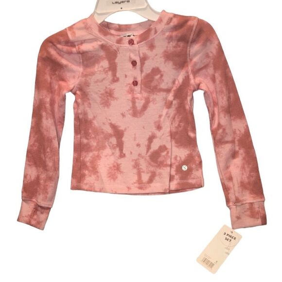 KIDS Size S “Layer 8 Girls” 3 Piece Quilted Jacket Pink Shirt Grey Sweat… - Picture 3 of 5